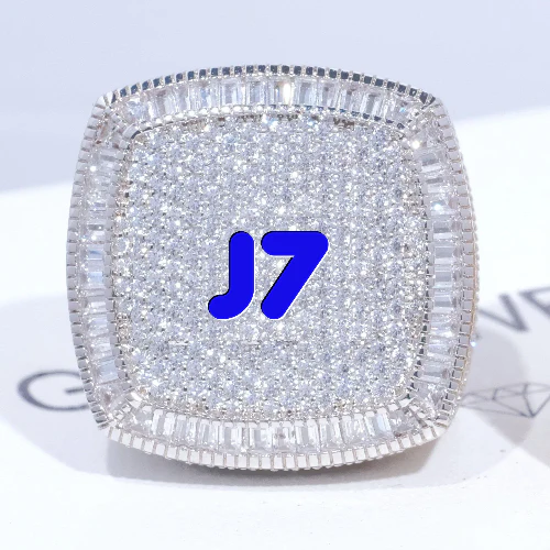 CUSTOM LETTER 3D ICED RING