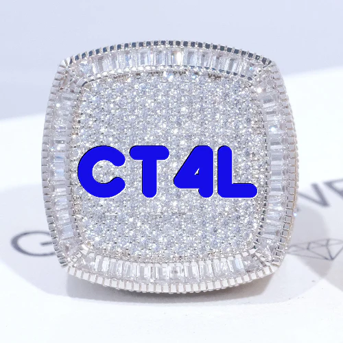 CUSTOM LETTER 3D ICED RING