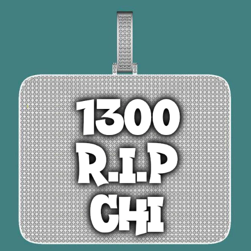 CUSTOM LETTER NECKLACE 3D BIG SQUARE