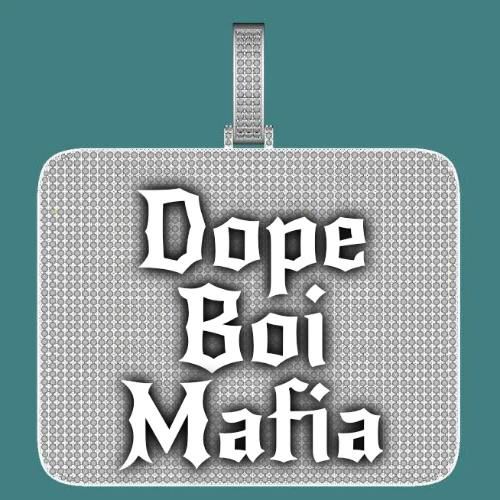 CUSTOM LETTER NECKLACE 3D BIG SQUARE