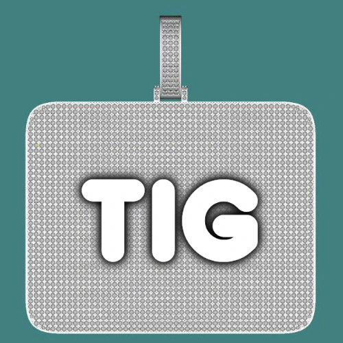 CUSTOM LETTER NECKLACE 3D BIG SQUARE