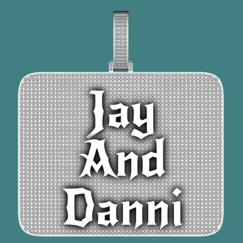 CUSTOM LETTER NECKLACE 3D BIG SQUARE
