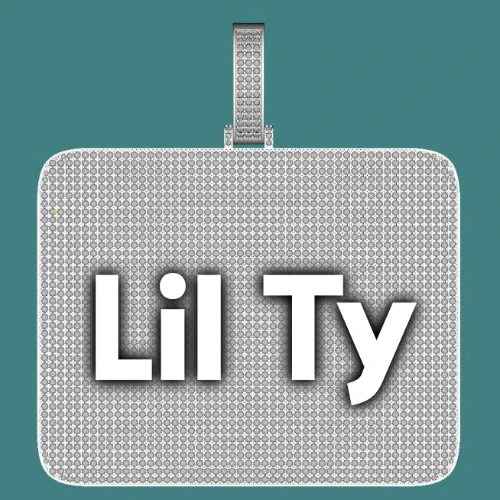 CUSTOM LETTER NECKLACE 3D BIG SQUARE