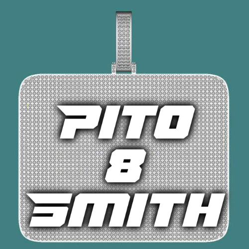 CUSTOM LETTER NECKLACE 3D BIG SQUARE