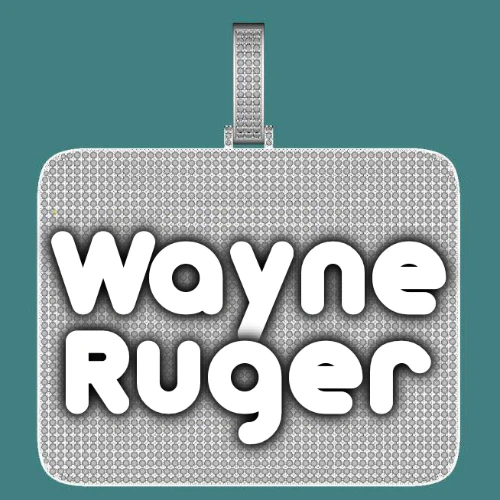 CUSTOM LETTER NECKLACE 3D BIG SQUARE