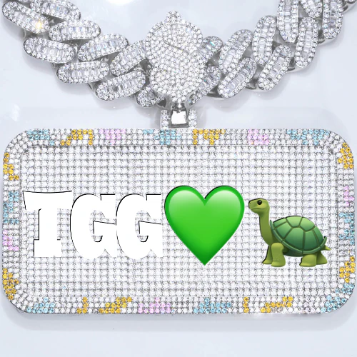 CUSTOM LETTER NECKLACE 3D COLORFUL SQUARE