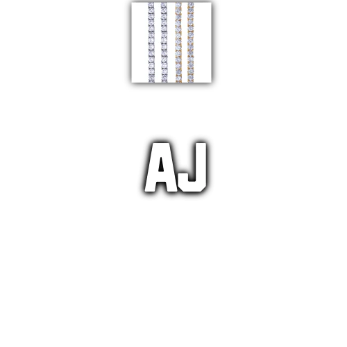 Custom Letters Baguette Two Layer Necklace