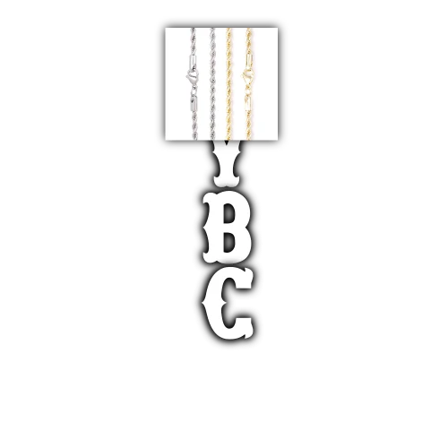Custom Letters Freibeuter Font Necklace