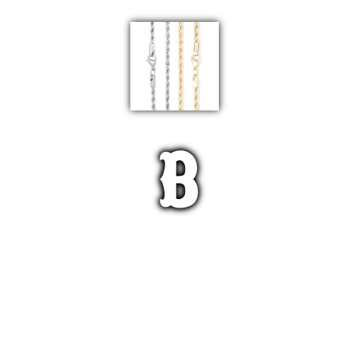 Custom Letters Freibeuter Font Necklace