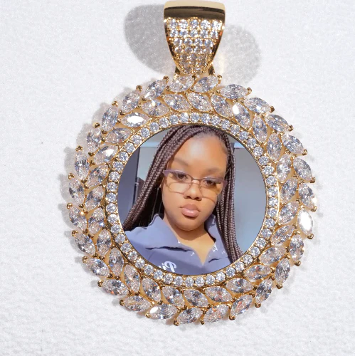Large 3D Wheat Ear Custom Picture Pendant
