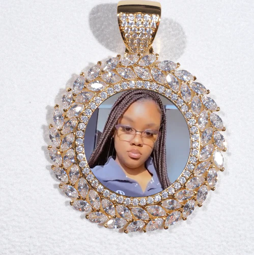 Large 3D Wheat Ear Custom Picture Pendant