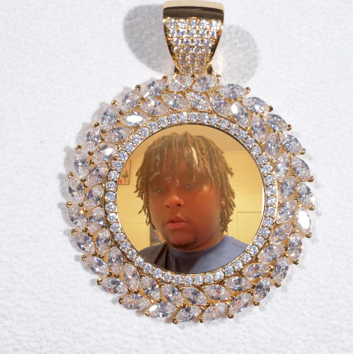 Large 3D Wheat Ear Custom Picture Pendant