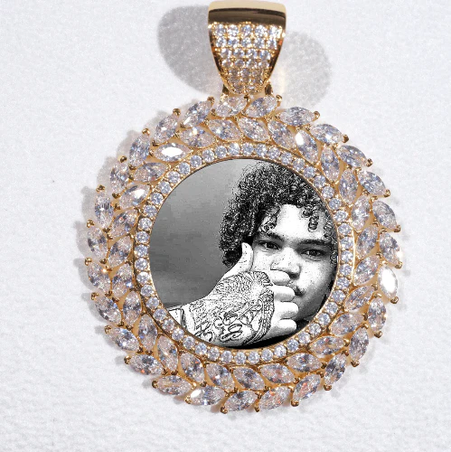 Large 3D Wheat Ear Custom Picture Pendant