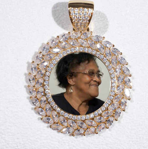 Large 3D Wheat Ear Custom Picture Pendant