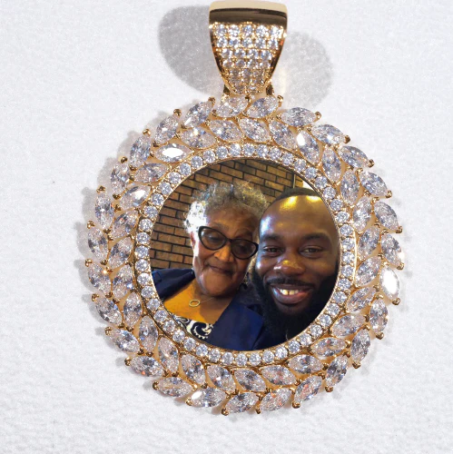 Large 3D Wheat Ear Custom Picture Pendant
