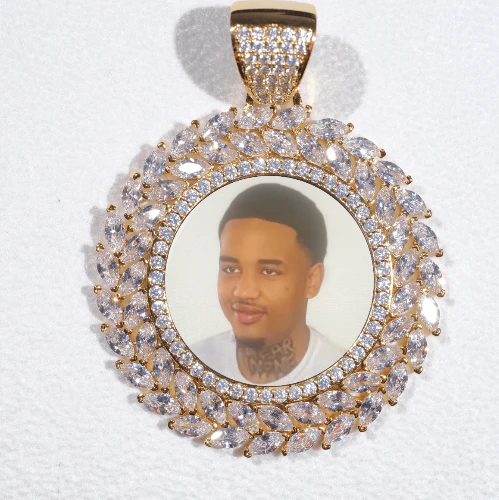 Large 3D Wheat Ear Custom Picture Pendant