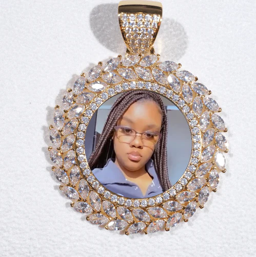 Large 3D Wheat Ear Custom Picture Pendant