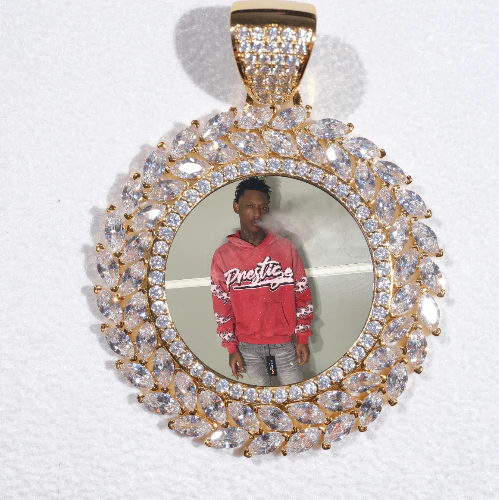 Large 3D Wheat Ear Custom Picture Pendant