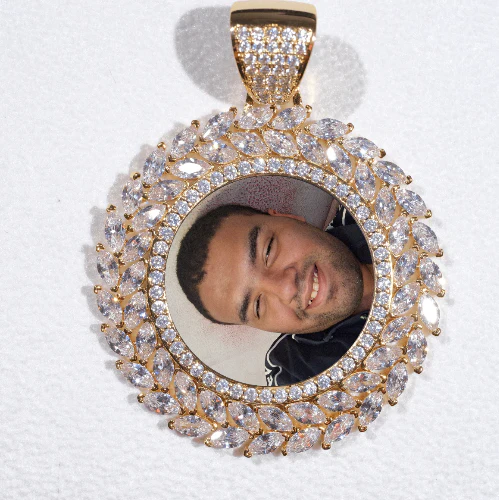 Large 3D Wheat Ear Custom Picture Pendant
