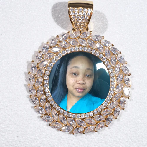 Large 3D Wheat Ear Custom Picture Pendant