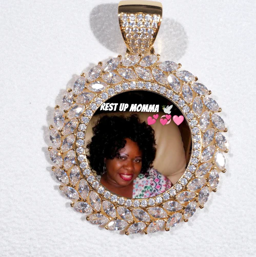 Large 3D Wheat Ear Custom Picture Pendant