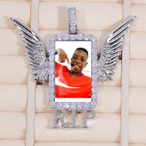RIP WING 3D CUSTOM PICTURE PENDANT