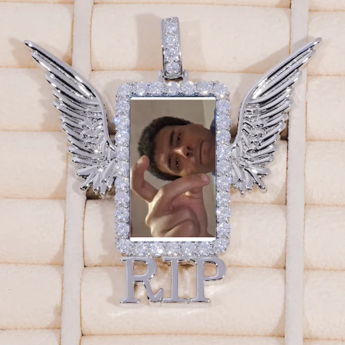 RIP WING 3D CUSTOM PICTURE PENDANT