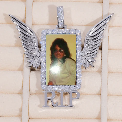 RIP WING 3D CUSTOM PICTURE PENDANT