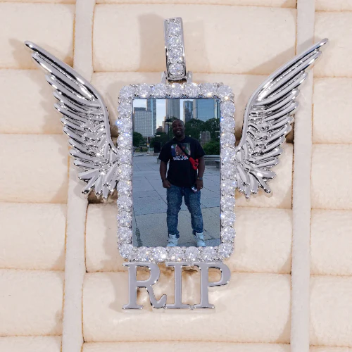 RIP WING 3D CUSTOM PICTURE PENDANT