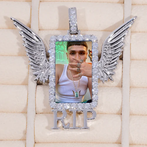 RIP WING 3D CUSTOM PICTURE PENDANT