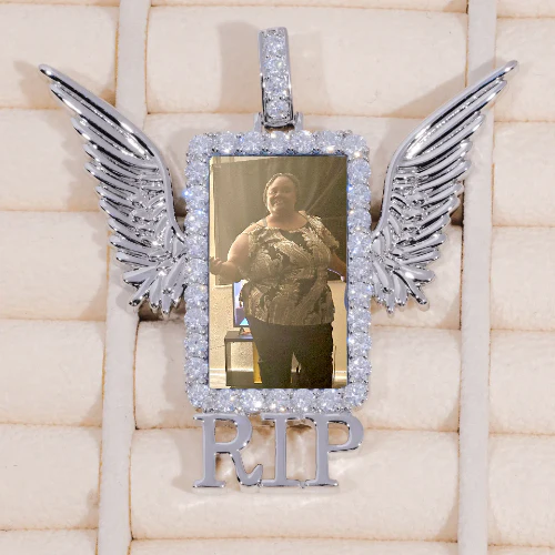 RIP WING 3D CUSTOM PICTURE PENDANT