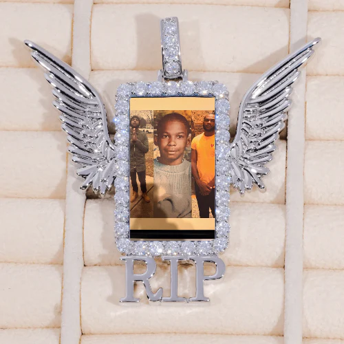 RIP WING 3D CUSTOM PICTURE PENDANT