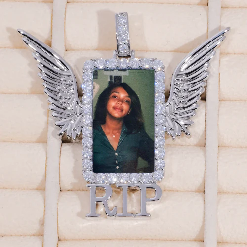 RIP WING 3D CUSTOM PICTURE PENDANT