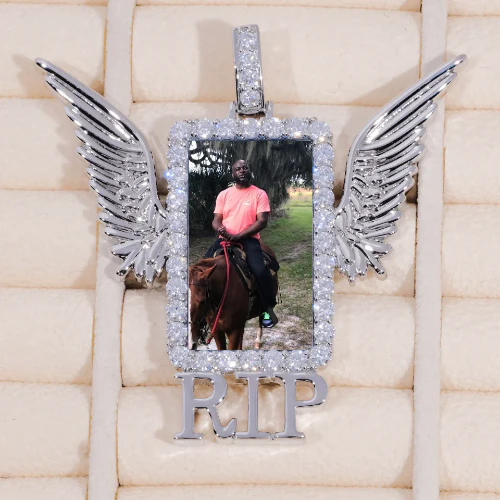 RIP WING 3D CUSTOM PICTURE PENDANT