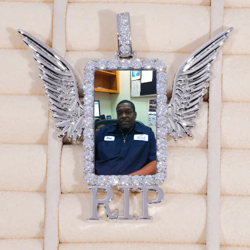 RIP WING 3D CUSTOM PICTURE PENDANT