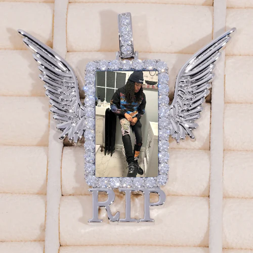 RIP WING 3D CUSTOM PICTURE PENDANT