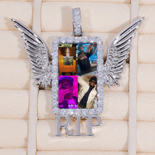 RIP WING 3D CUSTOM PICTURE PENDANT