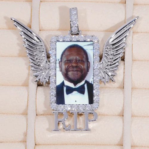 RIP WING 3D CUSTOM PICTURE PENDANT