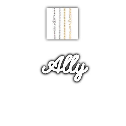 Script Custom Letter Necklace