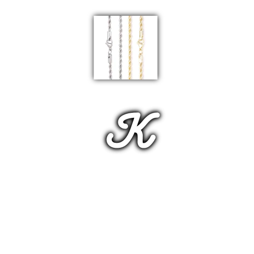 Script Custom Letter Necklace